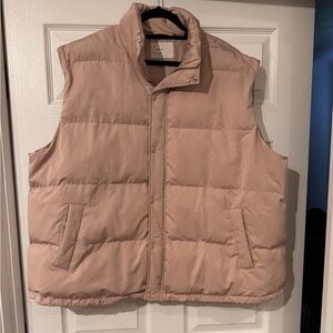 Blush Pink Puffer Vest - 3X